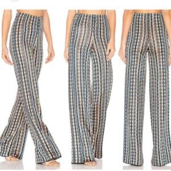 ❗️SOLD❗️NBD Grayson Night Sky Bodycon Flare Pants. Size M - Picture 8 of 9